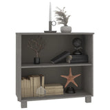Credenza HAMAR Grigio Chiaro 85x35x80 cm Legno Massello di Pino