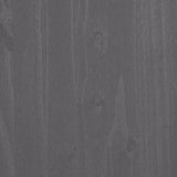 Credenza HAMAR Grigio Chiaro 85x35x80 cm Legno Massello di Pino