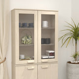 Piano Credenza HAMAR ambra 85x35x100 cm Legno Massello di Pino