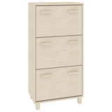 Scarpiera HAMAR ambra 59,5x35x117 cm in Legno Massello di Pino