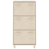 Scarpiera HAMAR ambra 59,5x35x117 cm in Legno Massello di Pino