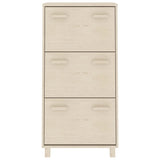 Scarpiera HAMAR ambra 59,5x35x117 cm in Legno Massello di Pino