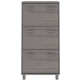 Scarpiera HAMAR Grigio Chiaro 59,5x35x117 cm in Legno di Pino
