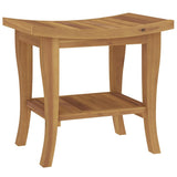 Tavolino da Bagno 50x35x45 cm in Legno Massello di Teak