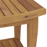 Tavolino da Bagno 50x35x45 cm in Legno Massello di Teak