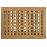 Cesto del Bucato 50x35x60 cm in Legno Massello di Teak