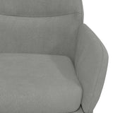 Sedia Relax Grigio Chiaro in Velluto