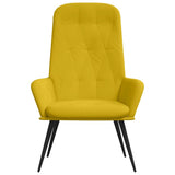 Sedia Relax Giallo Senape in Velluto