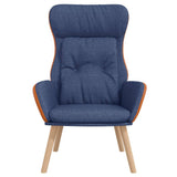 Poltrona Rilassante Blu in Tessuto e PVC