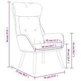 Poltrona Rilassante Blu in Tessuto e PVC