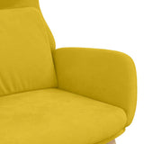 Poltrona Relax Giallo Senape in Velluto