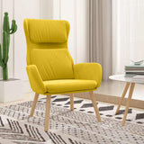 Poltrona Relax Giallo Senape in Velluto