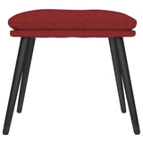 Poggiapiedi Rosso Vino 45x29,5x35 cm in Tessuto