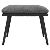 Sgabello Grigio Chiaro 45x29,5x35cm in Tessuto e Similpelle