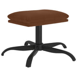 Sgabello Marrone 60x60x36 cm in Microfibra