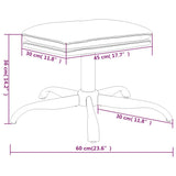 Sgabello Marrone 60x60x36 cm in Microfibra