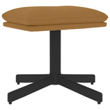 Poggiapiedi Marrone 60x60x36 cm in Velluto