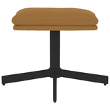 Poggiapiedi Marrone 60x60x36 cm in Velluto
