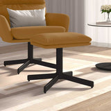 Poggiapiedi Marrone 60x60x36 cm in Velluto