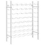 Portabottiglie per 48 Bottiglie Bianco in Metallo