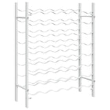 Portabottiglie per 48 Bottiglie Bianco in Metallo