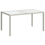 Set Mobili da Giardino 5 pz con Cuscini in Polyrattan Bianco
