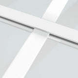 Porta Scorrevole in Vetro ESG e Alluminio 102,5x205 cm Bianca