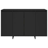 Credenza Nera 120x41x75 cm in Truciolato