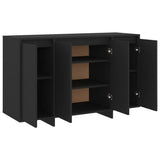 Credenza Nera 120x41x75 cm in Truciolato