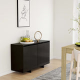 Credenza Nera 120x41x75 cm in Truciolato