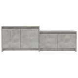 Mobile TV Grigio Cemento 146,5x35x50 cm in Truciolato