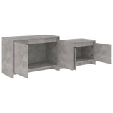 Mobile TV Grigio Cemento 146,5x35x50 cm in Truciolato