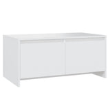 Tavolino da Salotto Bianco 90x50x41,5 cm in Legno truciolato