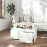 Tavolino da Salotto Bianco 90x50x41,5 cm in Legno truciolato