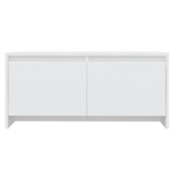 Tavolino da Salotto Bianco 90x50x41,5 cm in Legno truciolato