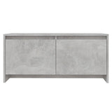 Tavolino da Salotto Grigio Cemento 90x50x41,5 cm in Truciolato