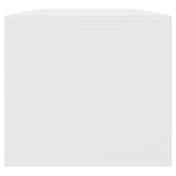 Tavolino da Salotto Bianco 102x50x45 cm Legno truciolato