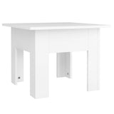 Tavolino da Salotto Bianco 55x55x42 cm in Legno truciolato