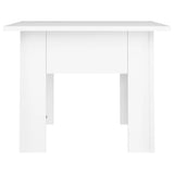 Tavolino da Salotto Bianco 55x55x42 cm in Legno truciolato