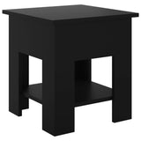 Tavolino da Salotto Nero 40x40x42 cm in Legno truciolato
