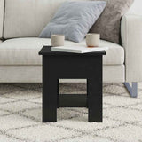 Tavolino da Salotto Nero 40x40x42 cm in Legno truciolato