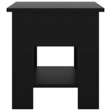 Tavolino da Salotto Nero 40x40x42 cm in Legno truciolato