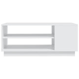 Tavolino da Salotto Bianco 102x55x43 cm in Truciolato