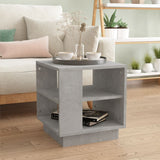 Tavolino Salotto Grigio Cemento 40x40x43 cm Legno truciolato