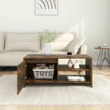 Tavolino da Salotto Rovere Fumo 102x50x45 cm Legno truciolato