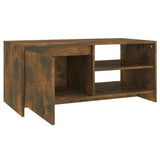 Tavolino da Salotto Rovere Fumo 102x50x45 cm Legno truciolato