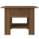 Tavolino da Salotto Rovere Marrone 55x55x42 cm in Truciolato
