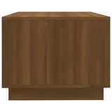 Tavolino da Salotto Rovere Marrone 102x55x43 cm in Truciolato
