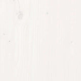 Scarpiera Bianca 35x35x80 cm in Legno Massello di Pino