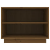 Scarpiera Marrone Ambra 60x34x45 cm in Legno Massello di Pino